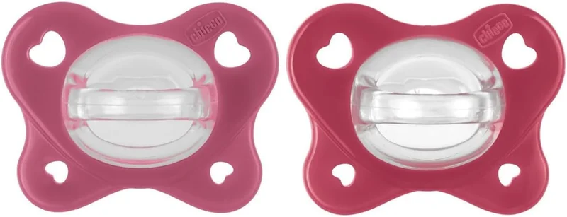 Chicco Chicco Physioforma Dual Soft Silicone Soother 16-36m (2 pcs), Pink
